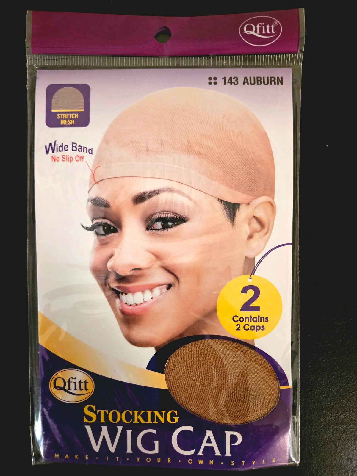 Auburn Stocking Wig Caps 2-Pack