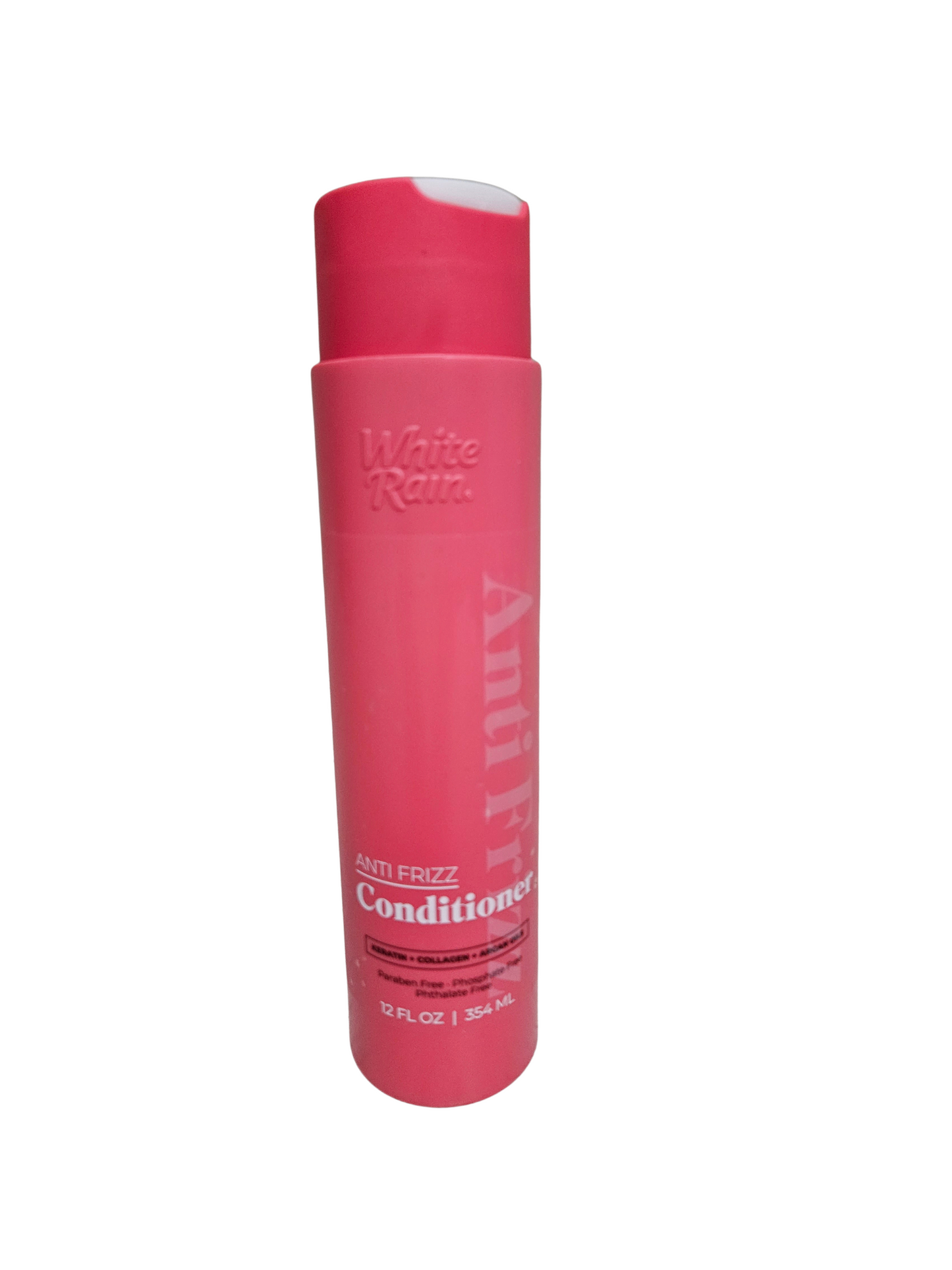 White Rain Anti Frizz Conditioner with keratin aloe and argan oil for smooth hydrated frizz-free hair