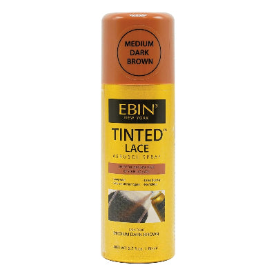 Yellow can brown top dark brown tint spray