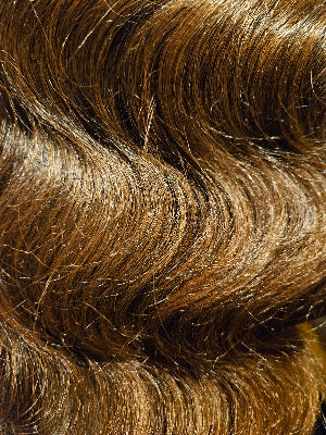 Close-up of brown hair strands