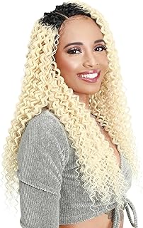 Woman with long, curly blonde hair styled in braids.