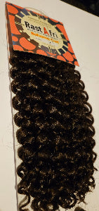 Braided hair extensions with a 'Rast A Fri' label on a white background