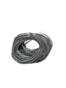Silver hair twine for braids, locs, and twists.