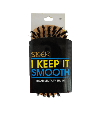 boar brush with palm handle.