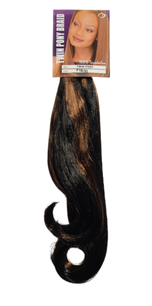 crochet braid hair style twin pony color T1B/30 16 inches