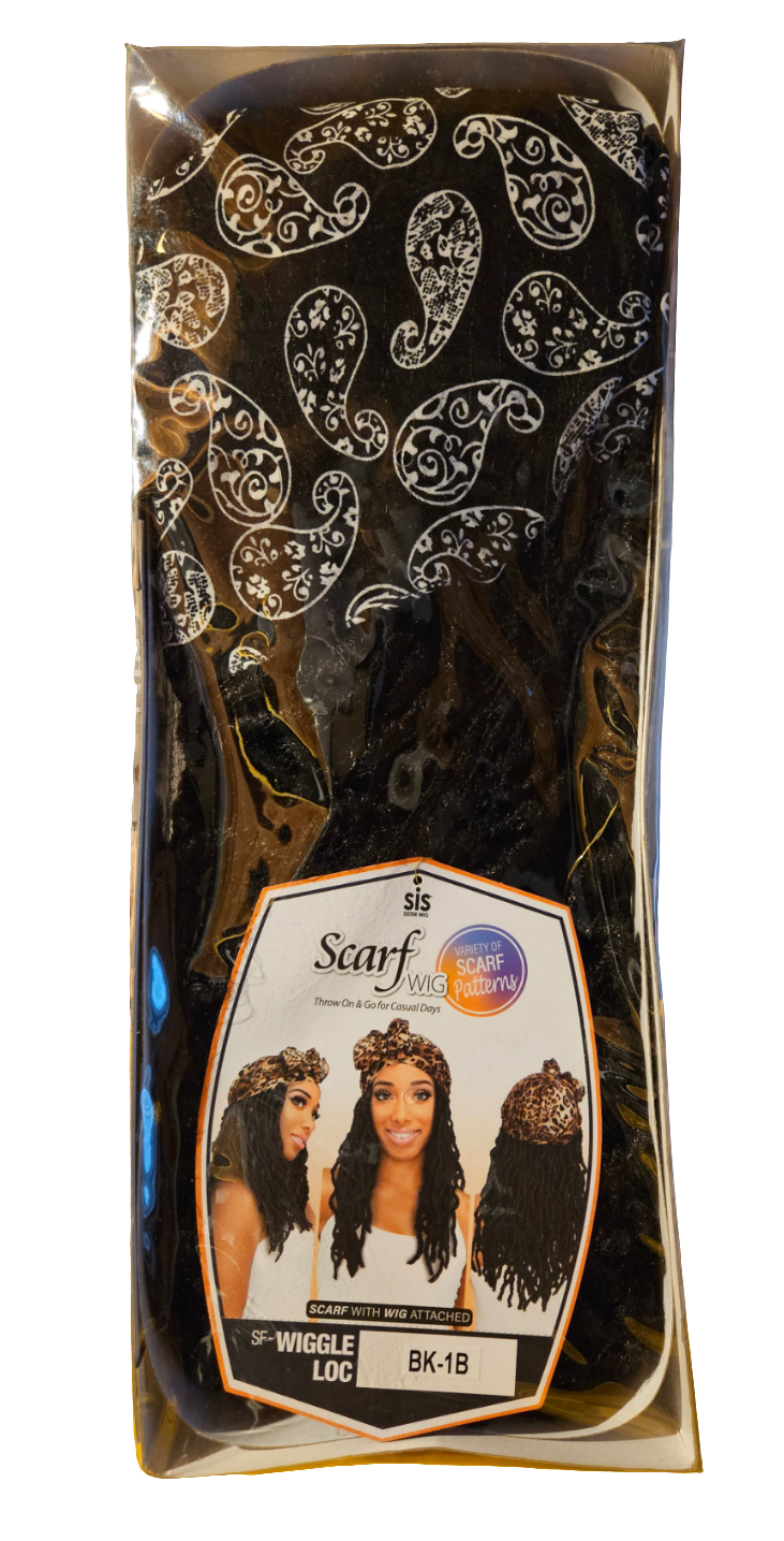 Scarf wig in a soft package box