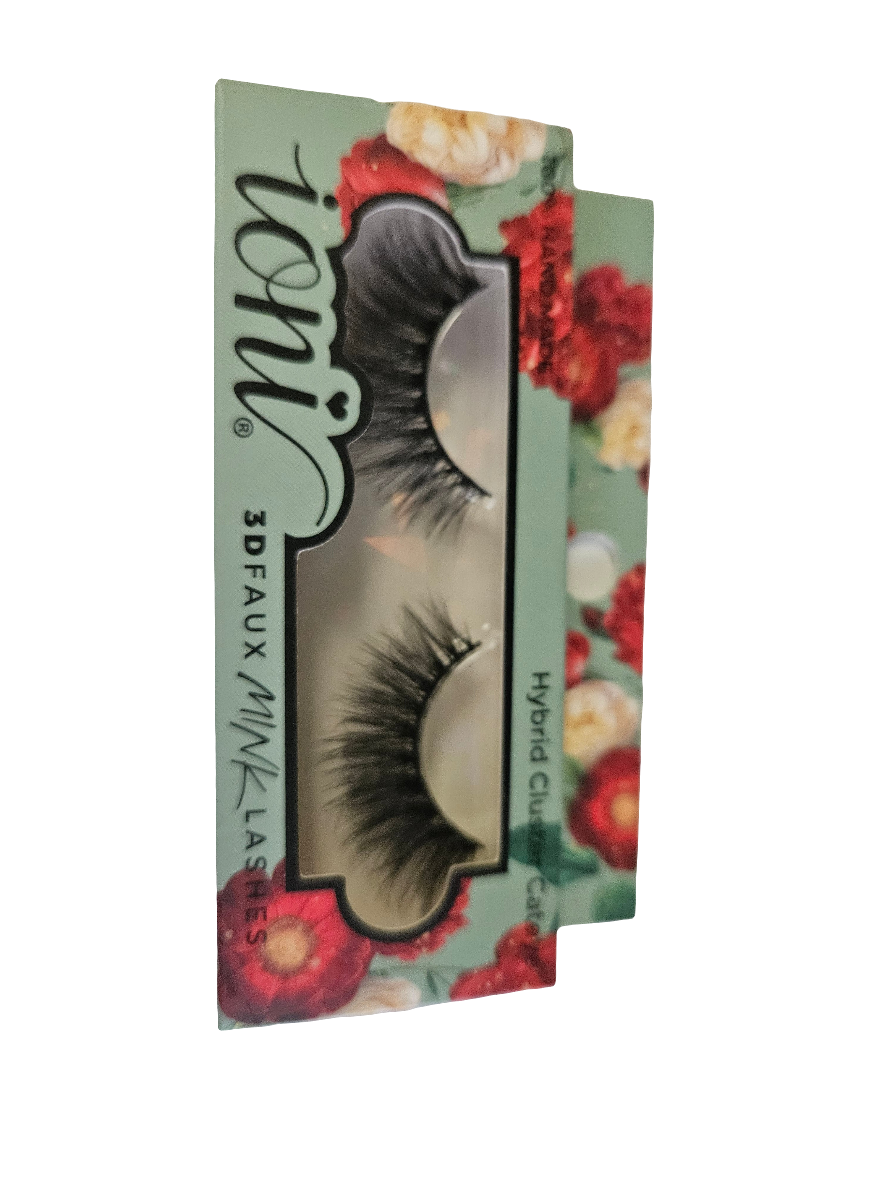 Ioni hybrid cluster Eyelashes in flower ioni packaging