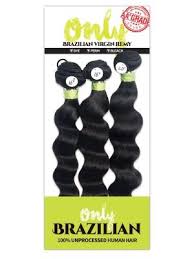 Zury Only Brazilian Ocean Wave Hair 3-Pack – Human Hair Blend Extensions 16 18 20 Inches