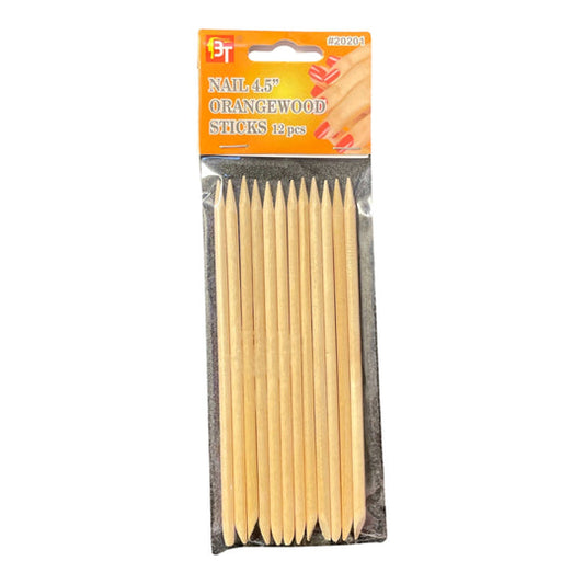 Nail orange wood sticks in a beauty town package
