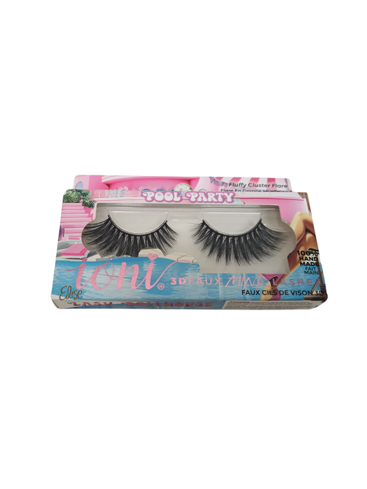 Ioni Fluffy Cluster Flare “Pool Party” Eyelashes – Soft Glam Volume with Lightweight Flare