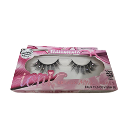 False eyelashes in a pink packaging box with 'Lash Nation' branding.