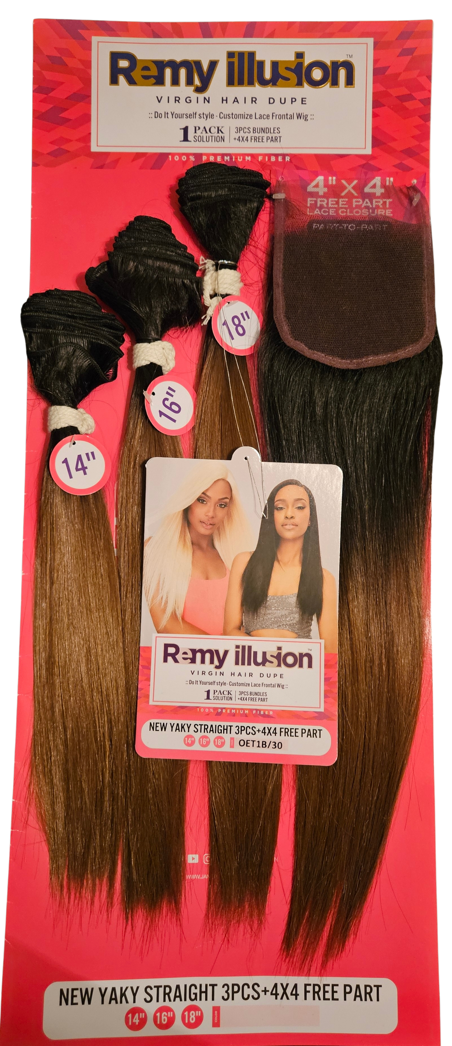 Straight Weave Bundles 3Pcs Closure