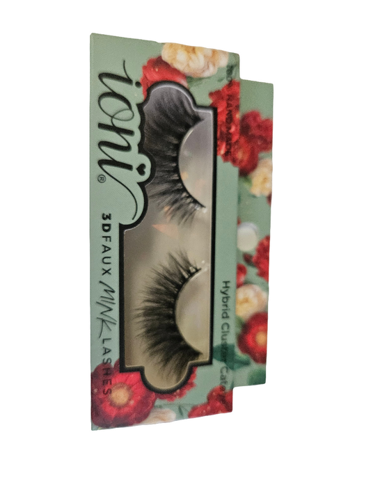 Ioni hybrid cluster Eyelashes in flower ioni packaging