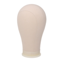 beige canvas mannequin head 21 inch