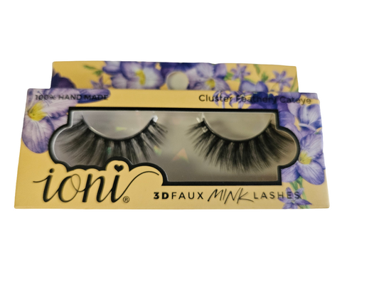 black women in motion look at cluster feathery cateye lashes