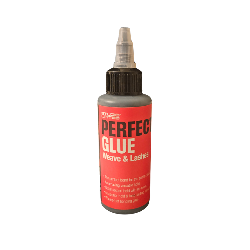 Perfect Glue Weave and Lashes glue with bonding glue and lash adhesive for quick weave installs and flawless lash application