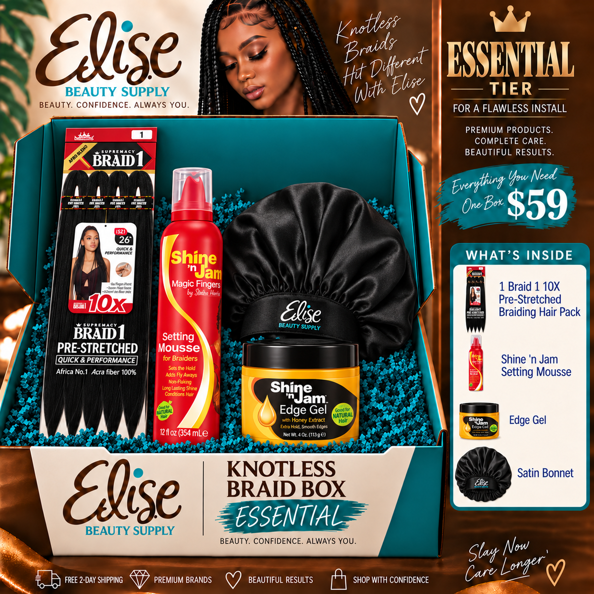 Knotless Braid Box Essential
