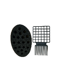 twist sponge and afro comb set for natural hair curl definition and afro styling tool